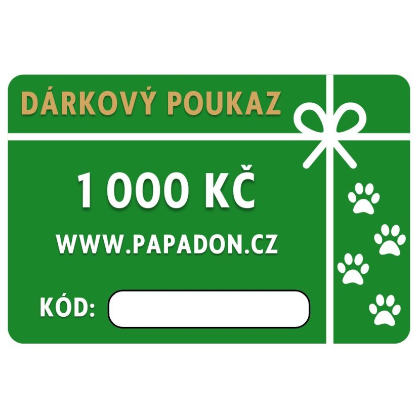 Dárkový poukaz - 1000 Kč