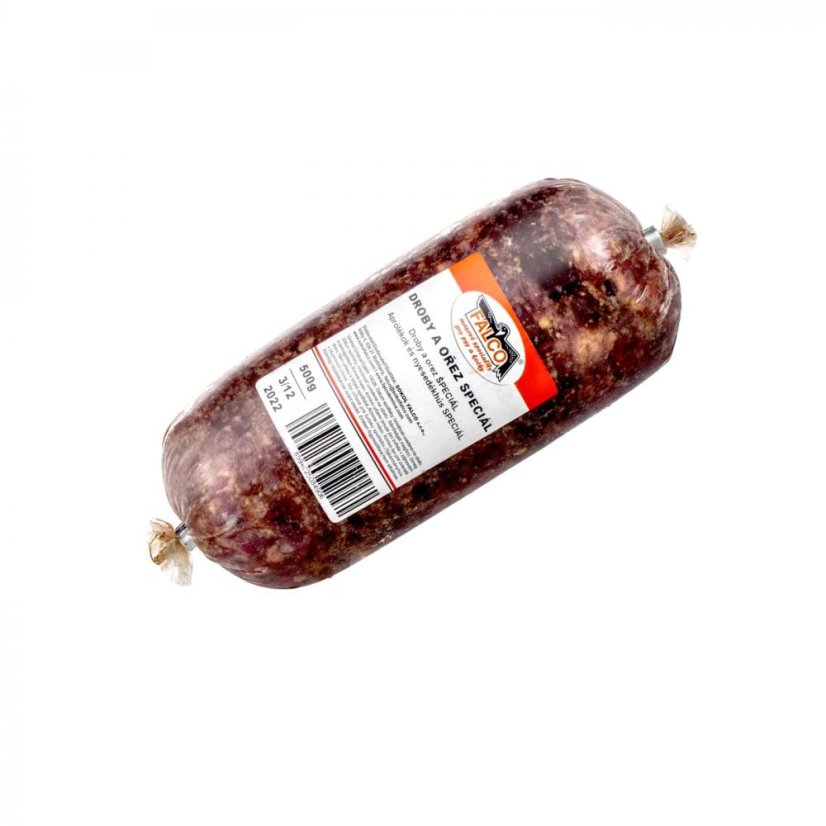 Hovězí s droby speciál (1kg, 500g) - Hmotnost: 500 g