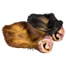 Hovězí uši - syrové, s chloupky