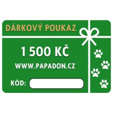 Dárkový poukaz - 1 500 Kč
