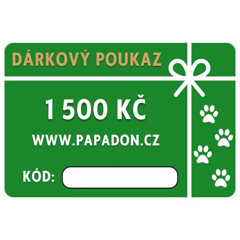 Dárkový poukaz - 1 500 Kč