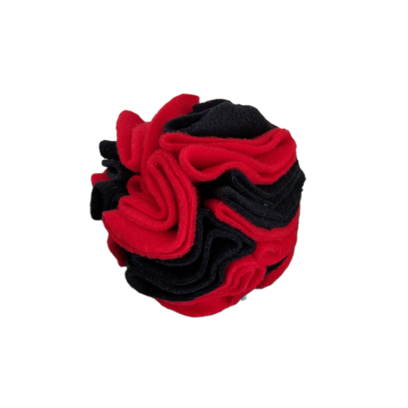 Čmuchací koule - Čert (černá, červená) - Velikost: L - průměr 16 cm, Název hračky: Čert (černá, červená)