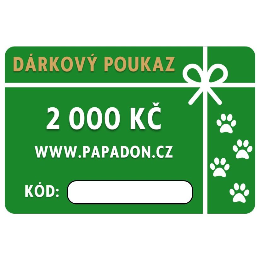 Dárkový poukaz - 2 000 Kč
