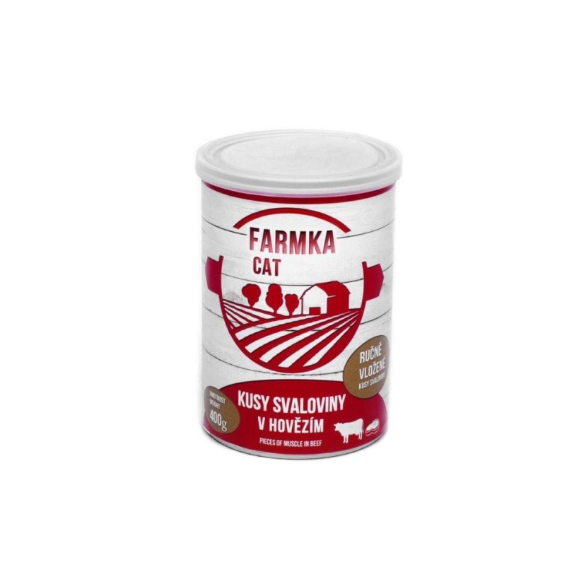 CAT Hovězí se svalovinou - ručně vkládané (400g)