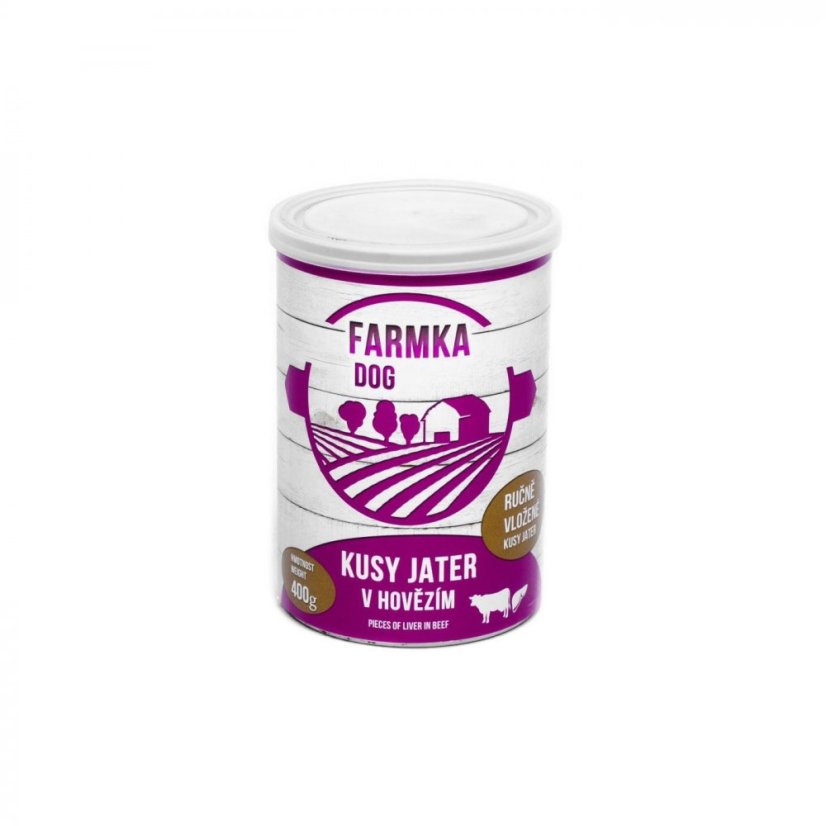 Hovězí s játry - ručně vkládané (400g, 800g) - Hmotnost: 400 g