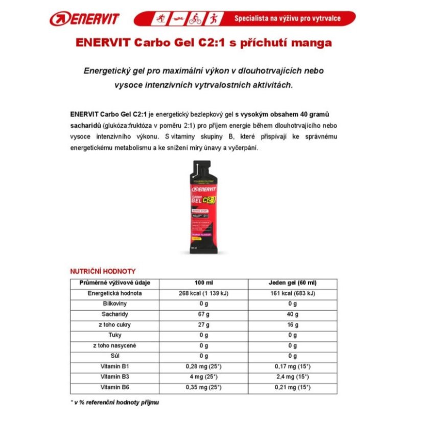 Carbo Gel C2:1 – mango (60 ml)